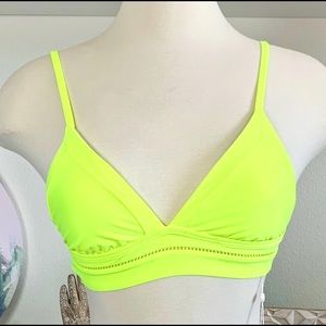 Neon Yellow Bikini Top PilyQ Kylie Fit